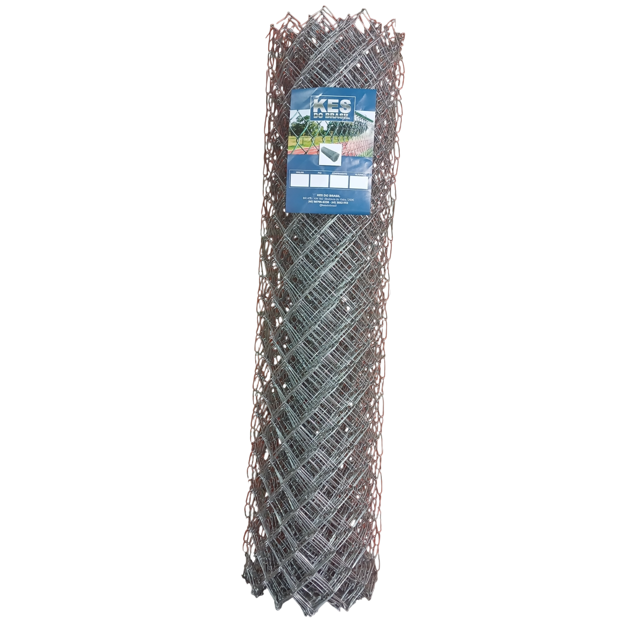 TELA DE ALAMBRADO - FIO 12 MALHA 6 (2,77MM) ROLO COM 1,80 METRO DE ALTURA E 25 METROS DE COMPRIMENTO