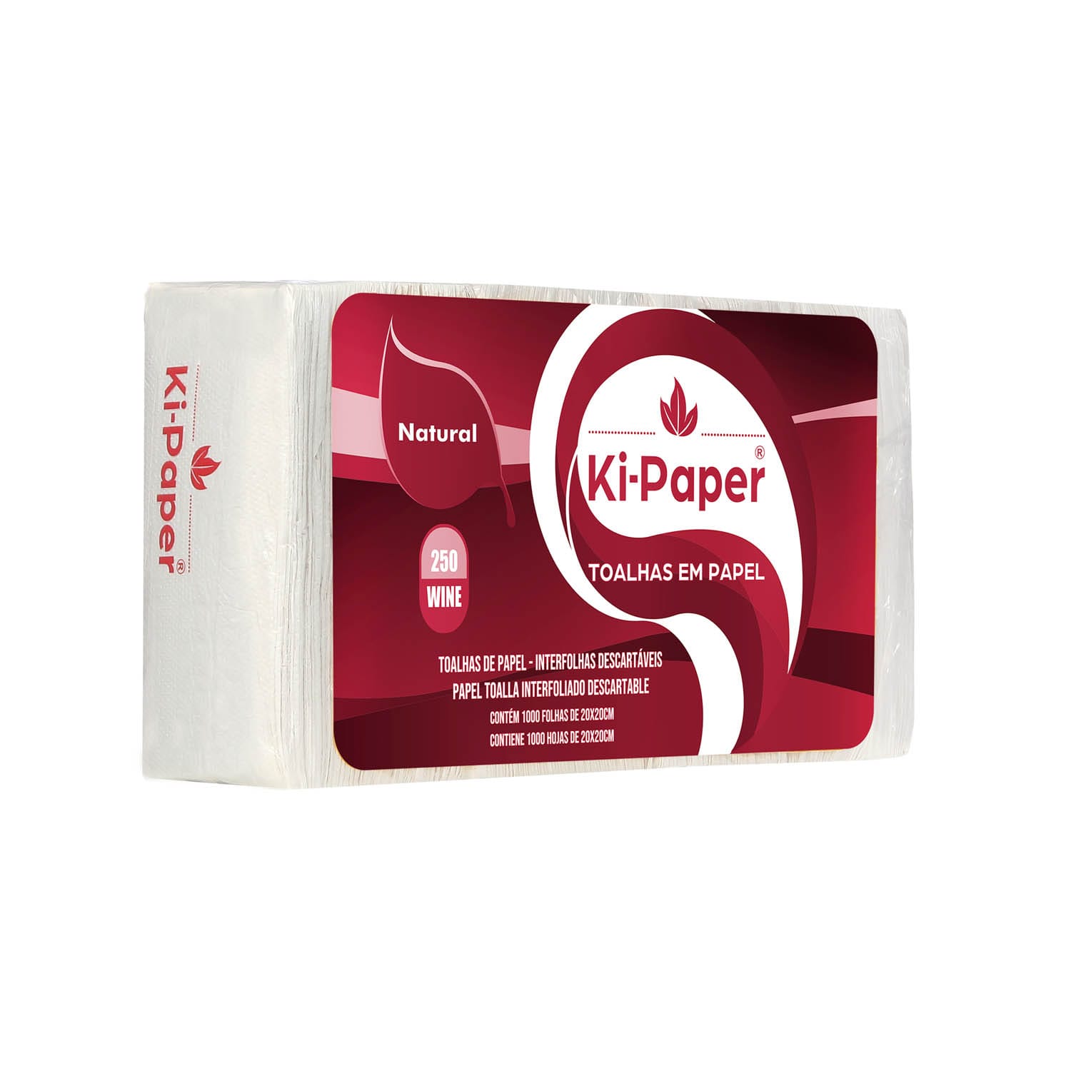 INTERFOLHAS WINE - 100% Natural - 20cm x 20cm - 24g - Imagem 2