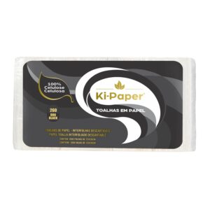 INTERFOLHAS DUO BLACK - 100% Celulose - 23cm x 20cm - 17 + 17g