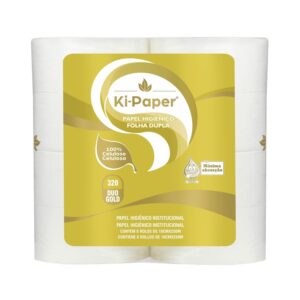 PAPEL HIGIÊNICO DUO GOLD - 100% Celulose - 10cm x 250m - 14 + 14g