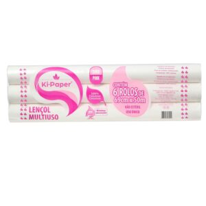 LENÇOL DESCARTÁVEL PREMIUM - 100% Celulose - 69cm x 50m - 20g