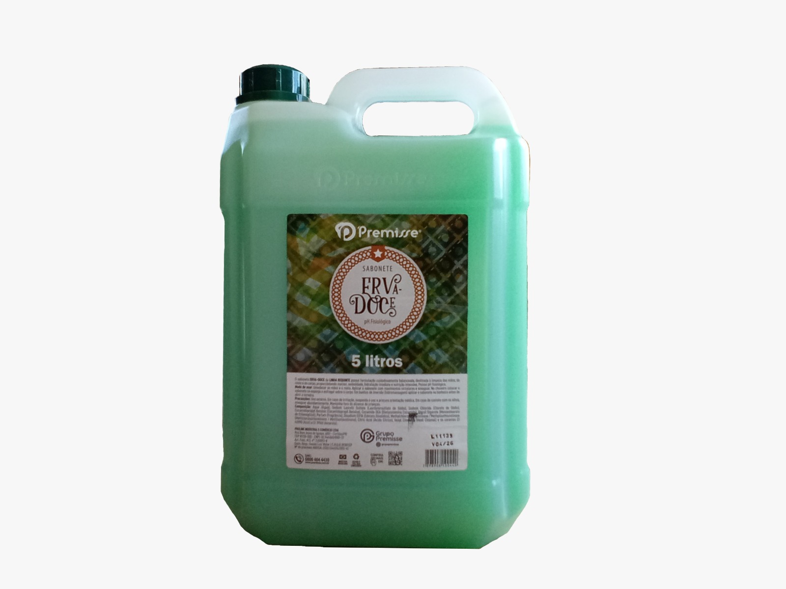 SABONETE LÍQUIDO DE ERVA DOCE 5 LITROS